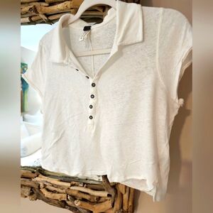 Free people cropped tee shirt